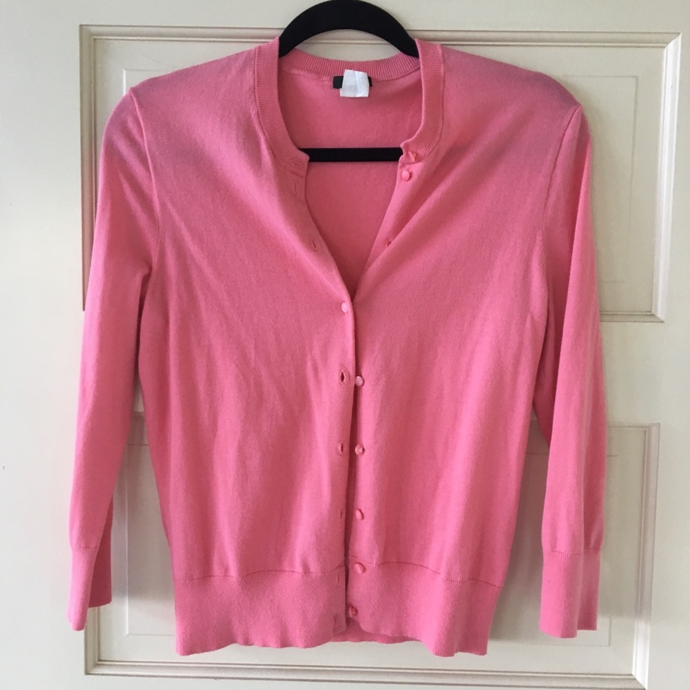 J.Crew Jackie 3/4 Sleeve Jackie Cardigan Sz M